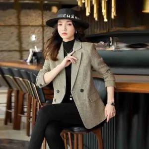 솔저스여성 작은 정장 코트 가을 겨울 슬림핏 캐주얼 상의 OPH4