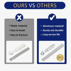 YWDZ-K 5131 스톰 도어 힌지 핀 키트 3 팩 알루미늄 스크린 도어 힌지 핀 핀 부싱 캡 스프링