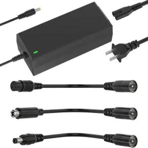 42V 2A 스쿠터 충전기 4 in 1 탈착식 커넥터 36V 포켓 모드 GOTRAX 나인봇 히보이 전기 충전기와 호환되는