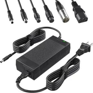 쿠비 UL 인증 54.6V 전기 스쿠터 충전기 48V 리튬 배터리용 7-in-1 커넥터 면도기용 고트락스 젯슨 보이지