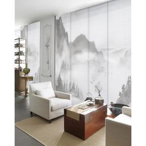 GoDear 디자인 디럭스 시어 조절식 슬라이딩 패널 트랙 블라인드 45.8-86