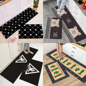 논슬립 극세사 주방매트+발매트 세트 8종 욕실 부엌 현관 욕실매트