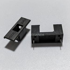 BLX-A 블랙 유리 퓨즈 거치대 보험 튜브 소켓 홀더  PCB 보드용  5x20mm  50 개