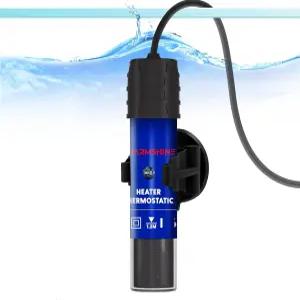 참샤인 15W 베타 어항 소형 히터 미니 수족관 잠수식 일정 온도 히터(온도계 스트립 포함) 78 °F 1