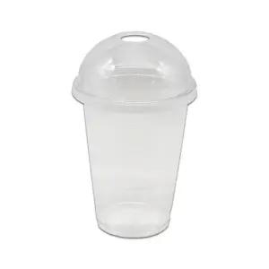 투명 PET 아이스컵 +돔뚜껑 세트 470ml 16온즈 92파이 100개