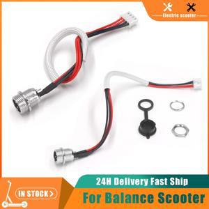 밸런싱 스쿠터 스케이트보드 호버 보드 스위치용 배터리 충전 포트 실용적인 3 핀/프롱 4 와이어 전원 케이