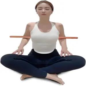 JETRTM StretchNHEAL 접이식 나무 요가 스틱 ？ 레귤러 XL 자세 교정기 이동성 및 스트레칭 유연성 균형