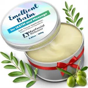 근막 이완 마사지 도구 에몰리엔트 밤 - 천연 에센셜 오일 요법용 크림 IASTM 근육 문지르기 초강력 과샤