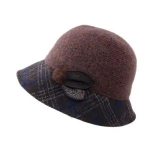 겨울 중년 여성 벙거지 모자 엄마 버킷햇 방한 할머니