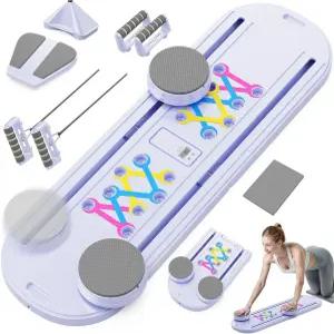 가정용 필라테스 리포머 장비 - 여성용 휴대용 코어 및 복근 운동기구 전신 토닝을 위한 사용하기 쉬운
