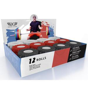 [미국배송] 웜 바디 콜드 마인드 1.85인치 역도 엄지 테이프 - 파워리프팅 크로스 트레이닝 헬스장 테이프 운동 운동용 핑거 랩(믹스 V1 12 롤)용 후크 그립