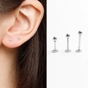 써지컬 스틸 원형 볼 피어싱 귀걸이 악세사리 피어싱 써지컬피어싱
