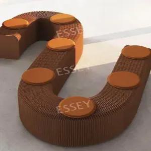 오르간의자 인테리어 체어 접이식 공간활용 종이 고급