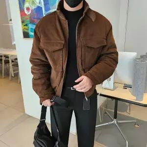 [맨즈해시태그] 코듀로이패딩 남자크롭패딩