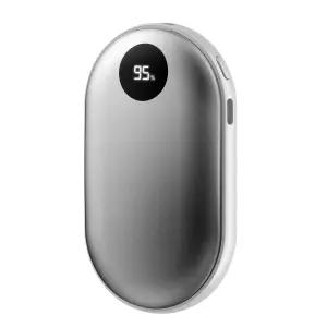 케이맥스 충전식 LCD 손난로 보조배터리 5000mAh C타입 케이블