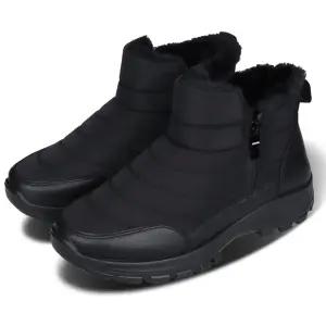 슈퍼카미트 남성 겨울 패딩 방한 앵클 기모 털부츠 블랙 퍼안감 방한용 신발