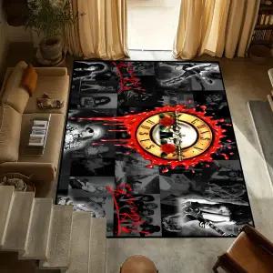 매트 카펫 러그 카페트 밴드 G-Guns R-Roses 미니 소형 침대 옆 주방 목욕 거실 홈 하우스 침실 바닥 현관