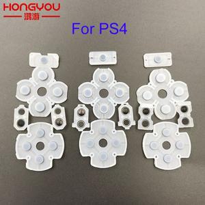 호환호환 PS4 컨트롤러용 1-10개 JDS 001 011 030 JDM 050 055 듀얼쇼크 4 L2 R2 버튼용 전도성 실리콘 고
