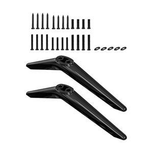 탁상용 TV 스탠드 베이스는 0.45인치부터까지 나사로 쉽게 설치할 수 있는 다리 2개를 제공합니다.