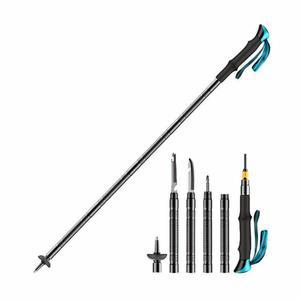 지팡이칼 등산스틱 트래킹 초경량 O1O7 중간 램프 광도야외등산봉 블록 지팡이칼 5량