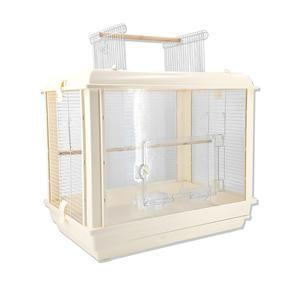 앵무새 새장 이동식 아크릴새장 테이블 용품 화이트 4층 울타리 앵무새집 사육 투명 바퀴가