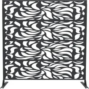 야외 정원을 위한 장식 울타리 u2013 금속 정원 패널 마당 수영장 화단을 방청 스크롤 디자인 테두리