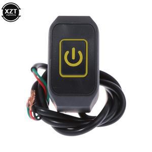 12V 22MM 바이크 오토바이 수정 스위치 방수 버튼 LED 라이트 헤드 제어 ON OFF 핸들 바 마운트