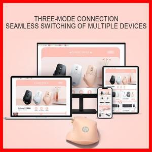 HP Professor1 Bluetooth 무선 마우스 3모드 연결 라이트 톤 플래그십 센서 7단 속도 조정 가능 DPI Type-C