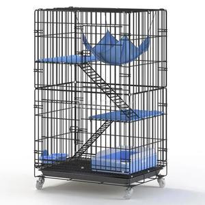 금속 고양이 케 고양이하우스 넓은 애견집 탈부착 침대 대형 와이어 원목 토끼 돼지