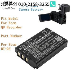 Zoom Q8 레코더 BT-03용 1800mAh 카메라 배터리