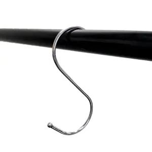 스텐 S자 고리 대형 S고리 S자고리 커튼고리 안뚫어고리 S자걸이 무타공고리