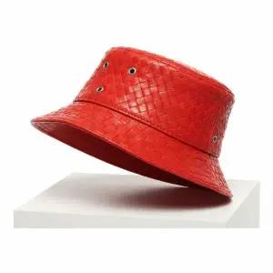 [보테가베네타]인트레치아토 가죽 버킷 햇 687343 VZQO5 6233 816647