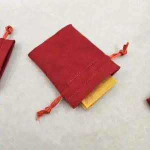 주머니 미니 파우치 부적 빨간 미니파우치 수납 복주