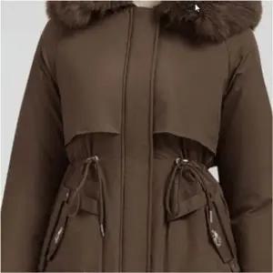 여자 패딩점퍼 겨울 허리끈 탈부착 후드 털 퍼 슬림핏 안감