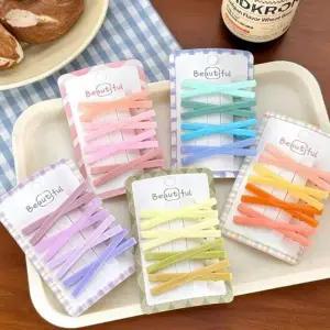 헤어핀 머리핀 크로스 4개set 헤어집게 악세사리 엑스