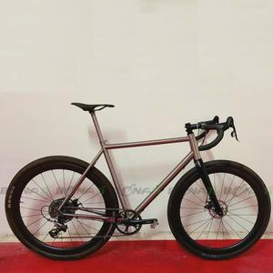 경량 티타늄 그래블 자전거 프레임 로드 142X12mm 700Cx54C