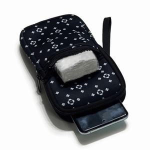 블랙 네오프렌 지퍼 핸들 파우치 핸드폰 보호 벨트 착용 케이스 가방 스마트 호환폰