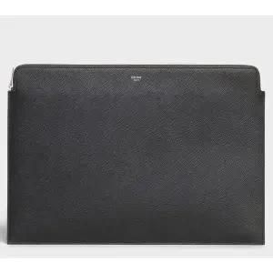 [셀린느]도큐먼트 라지 그레인 카프스킨 클러치백 그레이 30480892