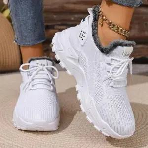 빅사이즈 하이탑 퍼 안감 기모 겨울 스니커즈