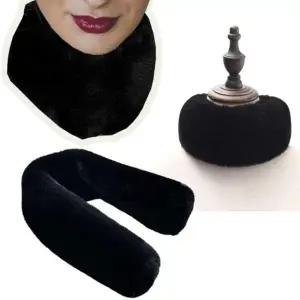 (옵션 블랙)자석형 넥워머 목토시 에코퍼 인조밍크 겨울 일상 골프