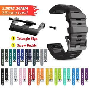 실리콘 손목 밴드 퀵 핏 시계 가민 호환 피닉스 8 E 7X 6X 프로 5X 7 6 5 플러스 엔듀로 3 2 965 955 26mm
