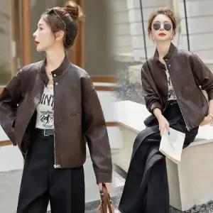 솔저스여성 가을 겨울 캐주얼 양가죽 재킷 코트 슬림핏 차이나 톱 OPH4