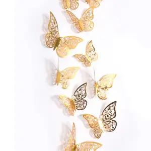 행사장 테이블 벽장식 금장 나비장식 러블리 유아학원 갈랜다