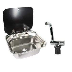 블랙싱크볼  캠핑카 싱크대 블랙 간이 요트 싱크볼 개수대