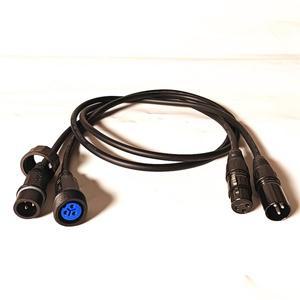 3Pin XLR DMX512 DMX IP65 신호 어댑터 케이블 방수 LED 조명 컨트롤러 스위칭 라인