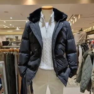 올젠 덕다운 레빗 퍼 패딩파카 1202FP