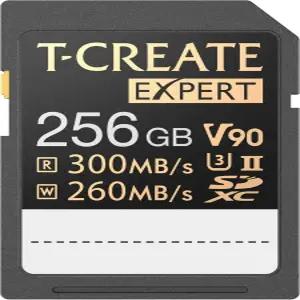 팀그룹 T-전문가 256GB SD 카드 UHS-II SDXC U3 V90 읽기 속도 최대 300MB /s 캐논 소니 니콘 파나소닉
