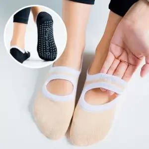 2개 논슬립오픈삭스 요가 양말 홈트 헬스 여자 양말 롱 스타킹