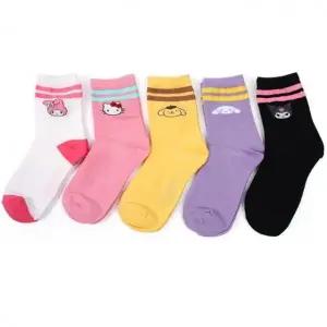 (사이즈 3호(5-6세))중목양말 5족 1세트 캐릭터 유아동 학생 국산