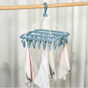 ( )32클립 다용도 빨래집게 건조대 양말건조 옷걸이 집게